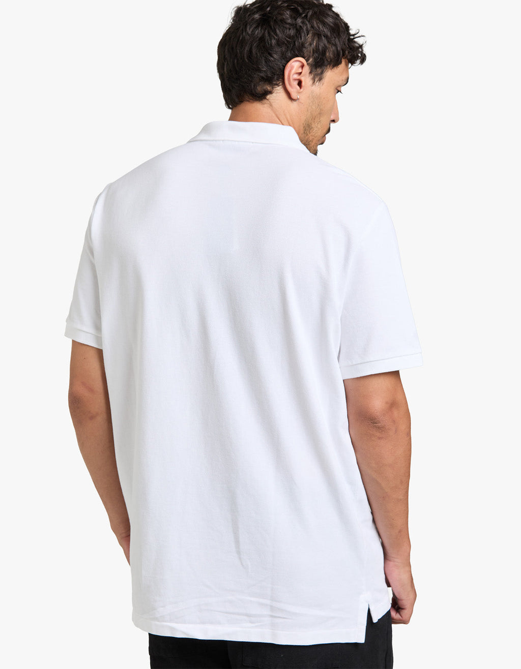 Classic Fit Mesh S/S Polo Shirt - White Men’s shirt