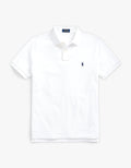 Custom Slim Fit Mesh S/S Polo Shirt - White Men’s shirt