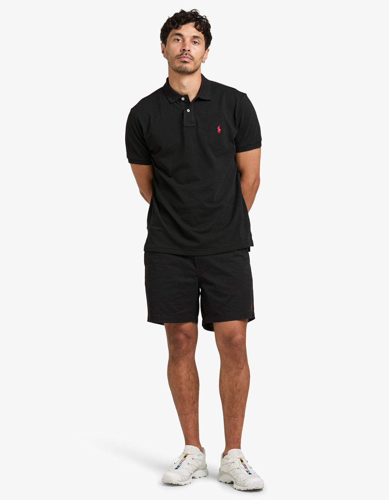 Custom Slim Fit Mesh S/S Polo Shirt - Polo Black/C3870 Men’s shirt