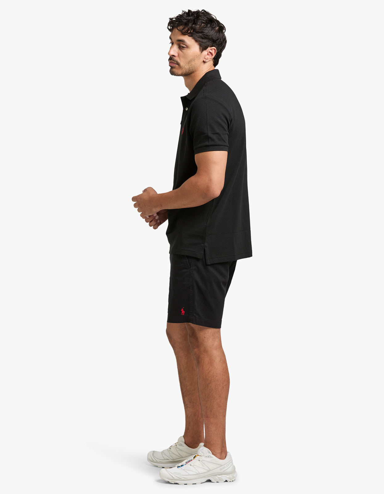 Custom Slim Fit Mesh S/S Polo Shirt - Polo Black/C3870 Men’s shirt