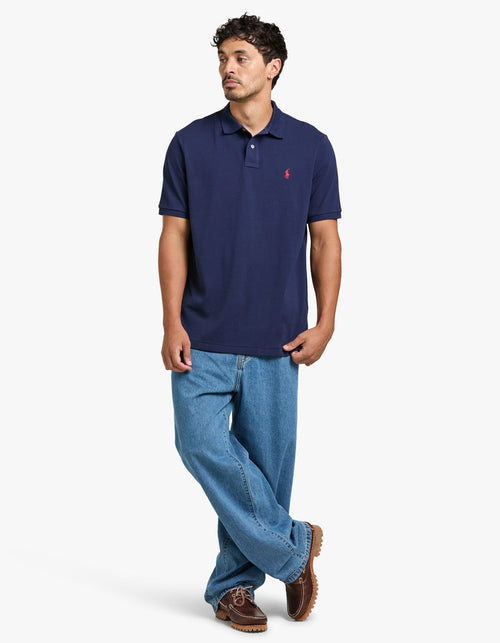 Classic Fit Mesh S/S Polo Shirt - Newport Navy Men’s shirt