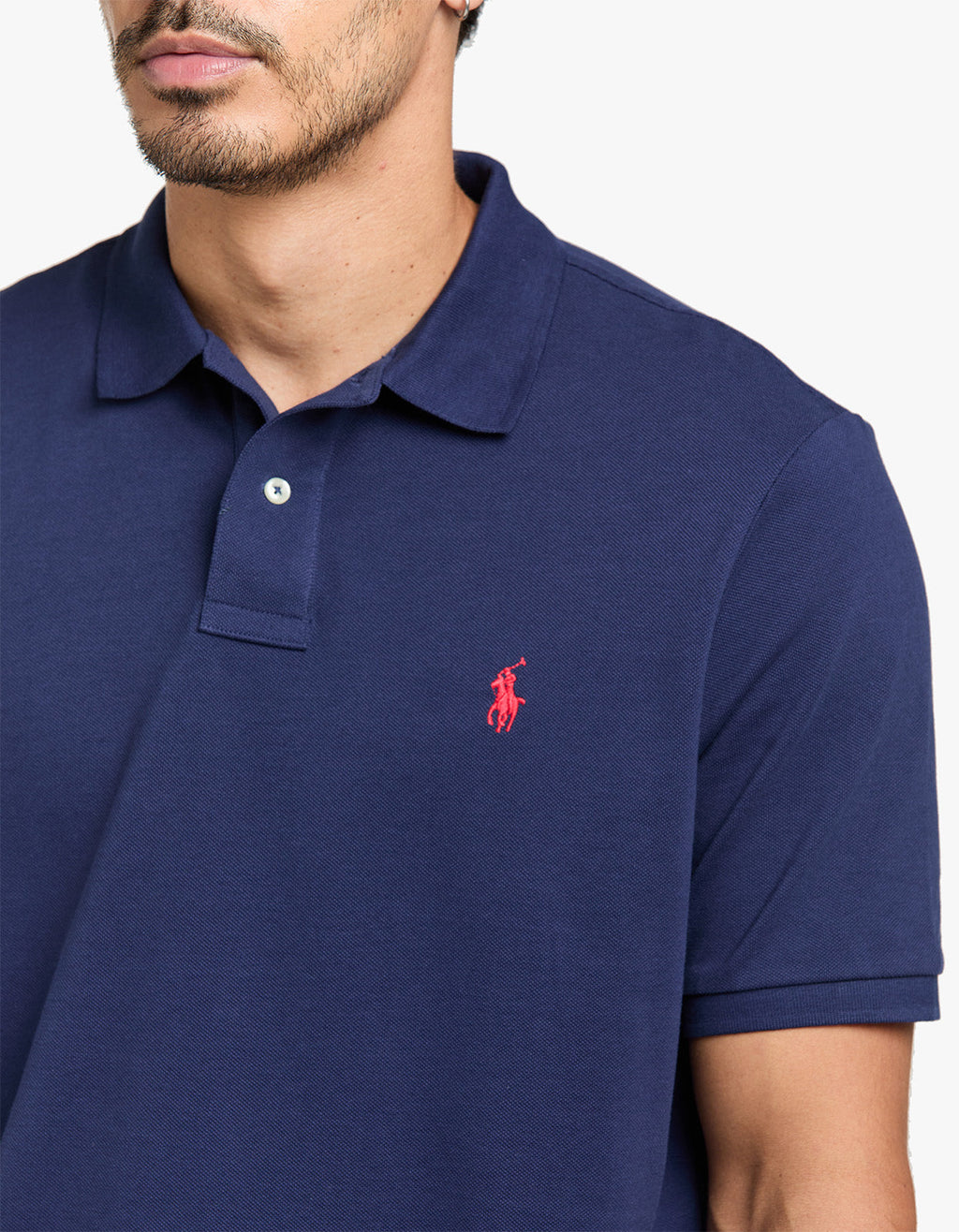 Classic Fit Mesh S/S Polo Shirt - Newport Navy Men’s shirt