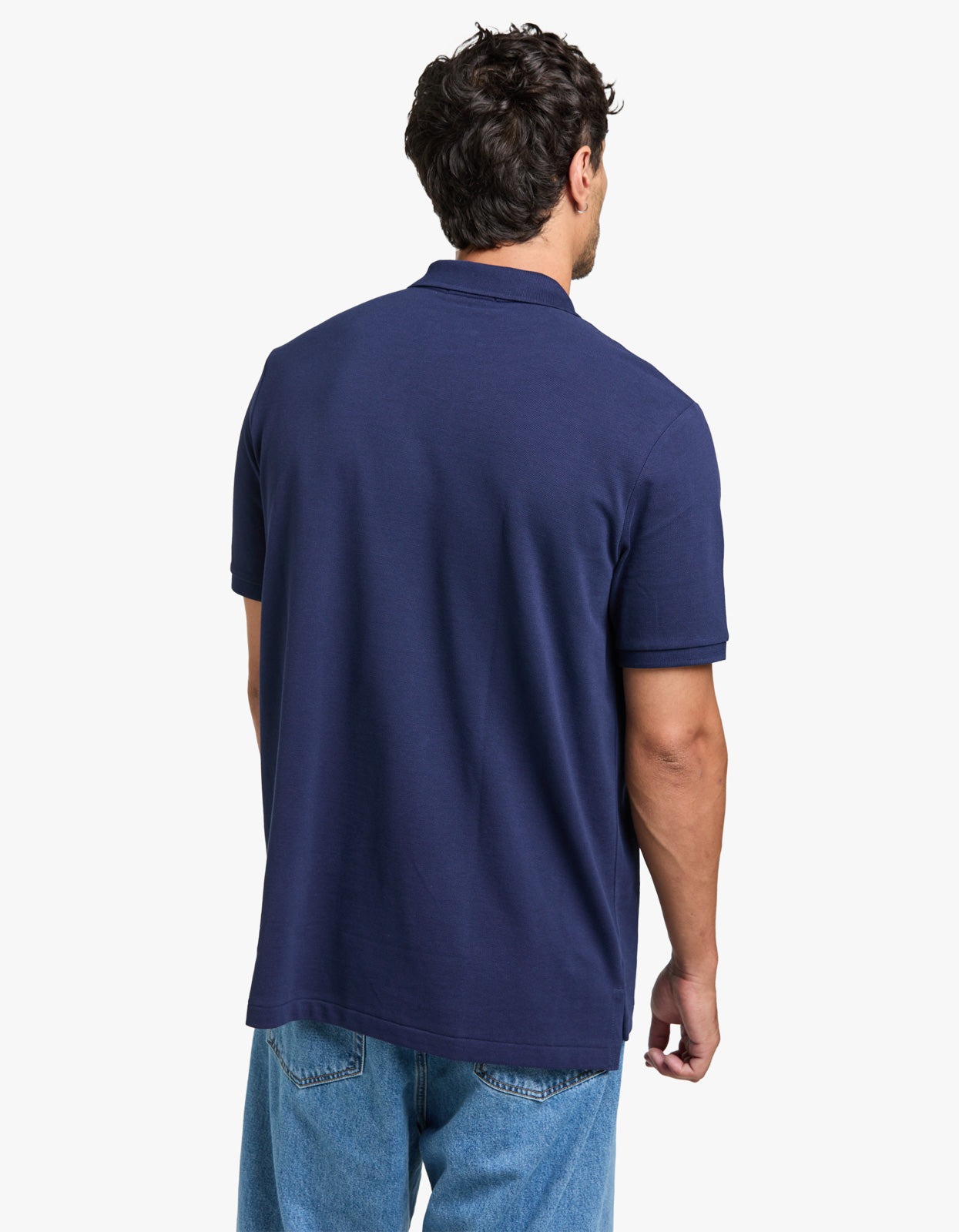 Classic Fit Mesh S/S Polo Shirt - Newport Navy Men’s shirt