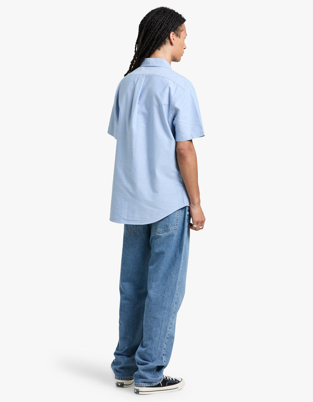 Custom Fit Short Sleeve Sport Shirt - BSR Blue Men’s shirt