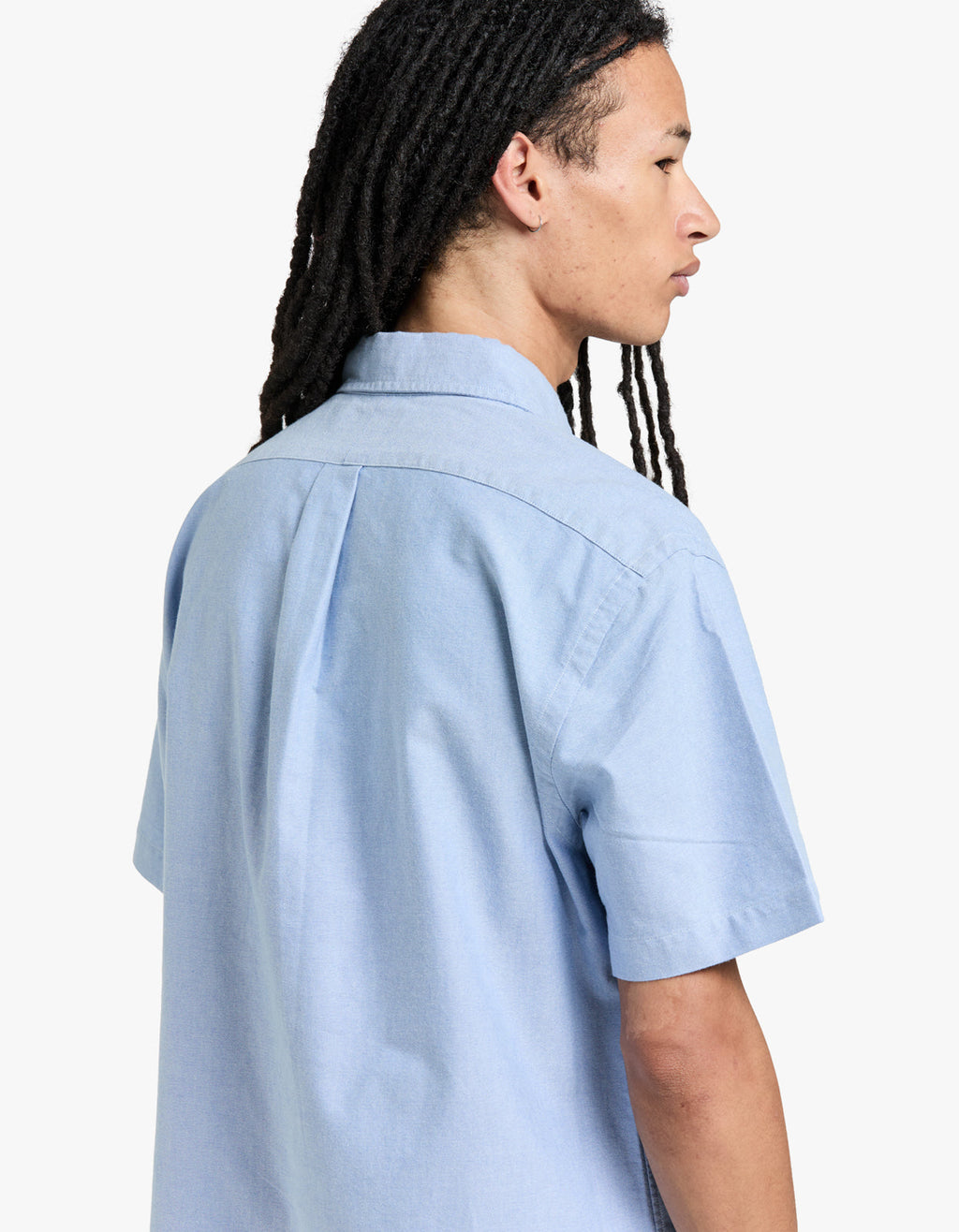 Custom Fit Short Sleeve Sport Shirt - BSR Blue Men’s shirt