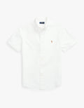 Custom Fit Short Sleeve Sport Shirt - White Men’s shirt