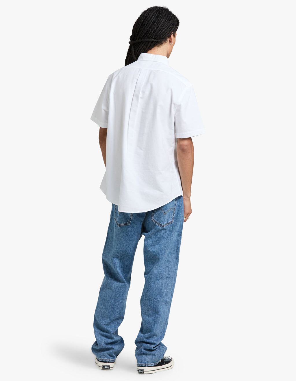 Custom Fit Short Sleeve Sport Shirt - White Men’s shirt