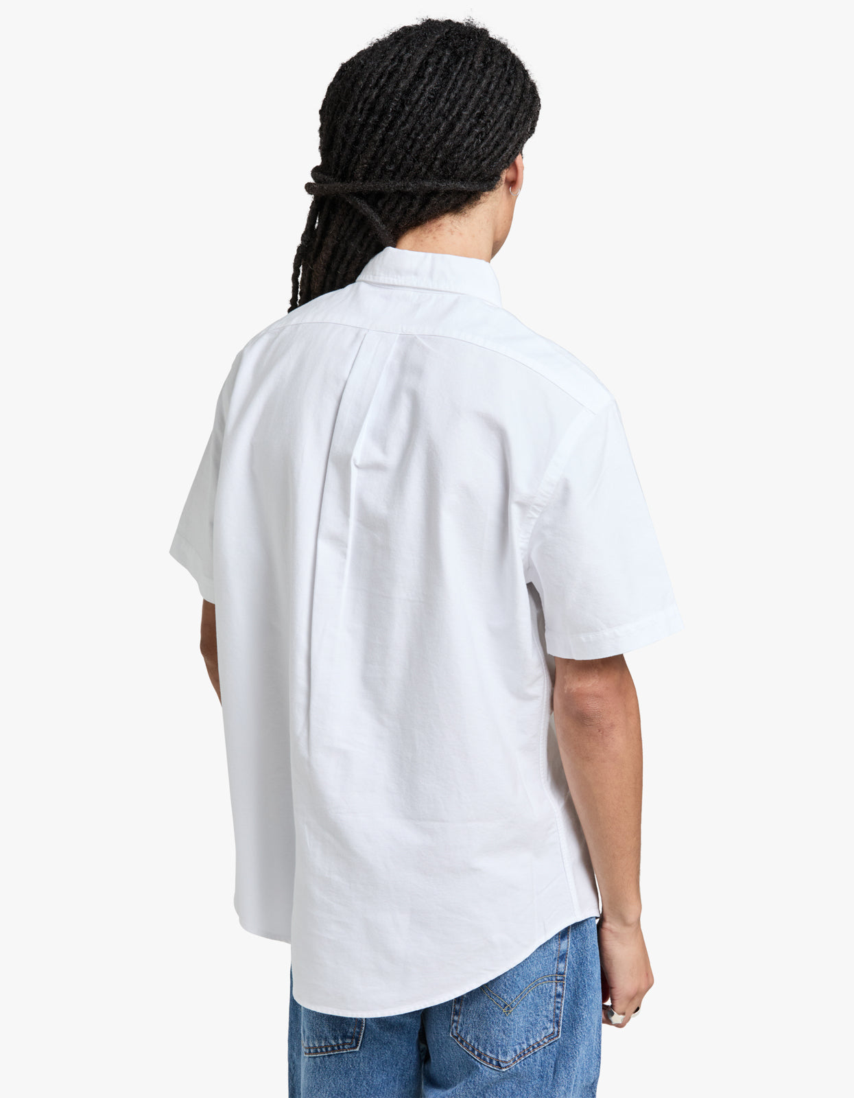 Custom Fit Short Sleeve Sport Shirt - White Men’s shirt