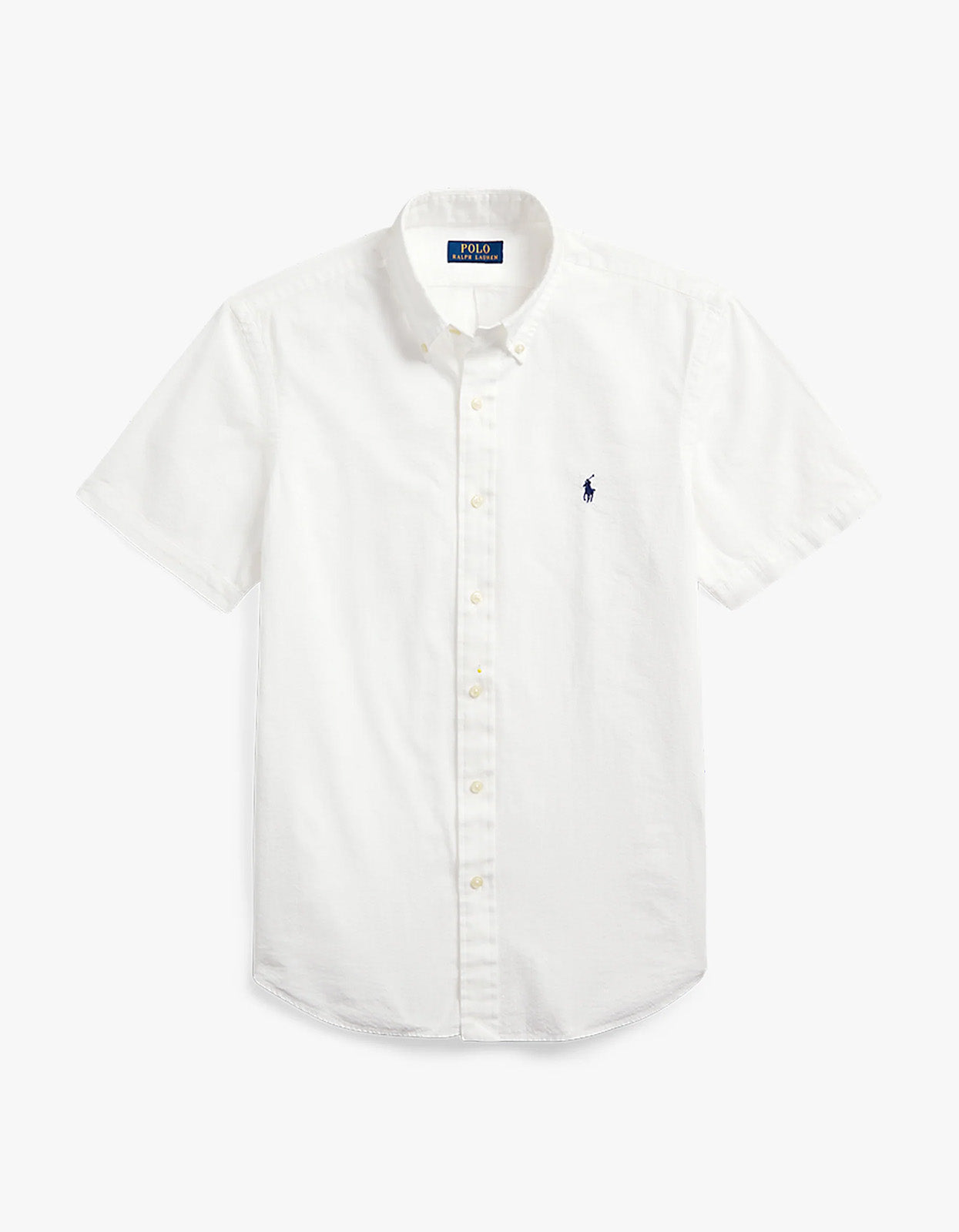 Custom Fit Seersucker Shirt - White Men’s shirt