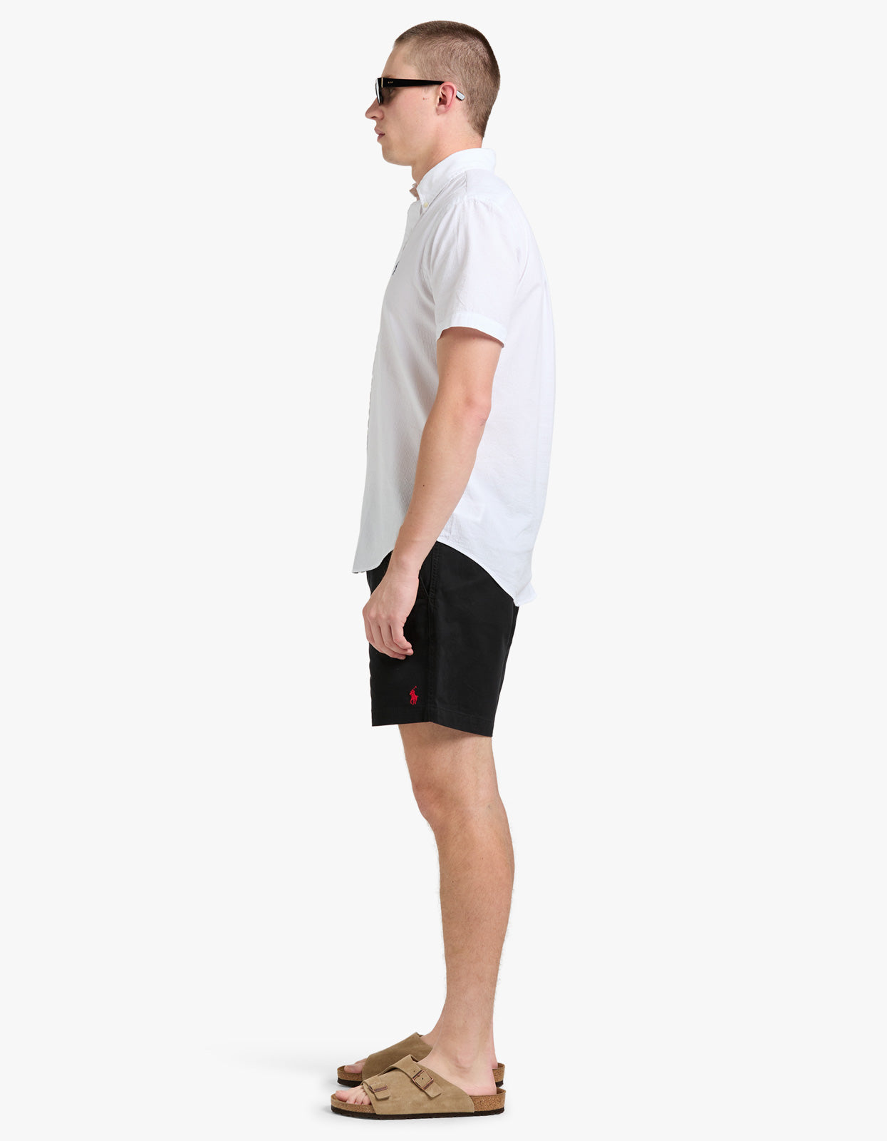 Custom Fit Seersucker Shirt - White Men’s shirt