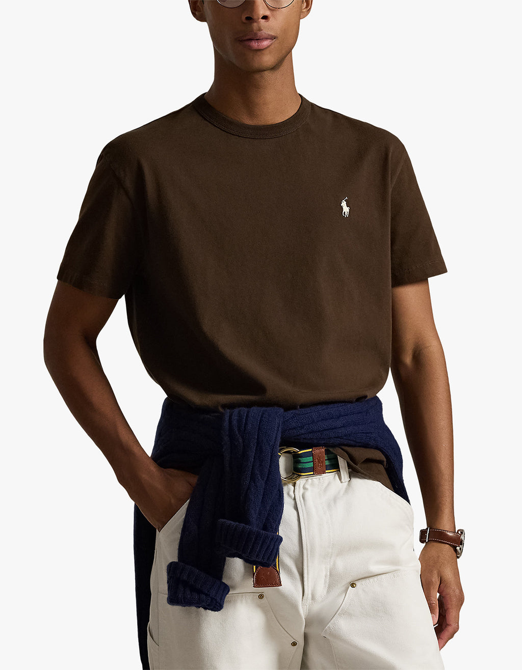 Classic Fit Jersey Crewneck T Shirt - Dark Beech Men’s shirt