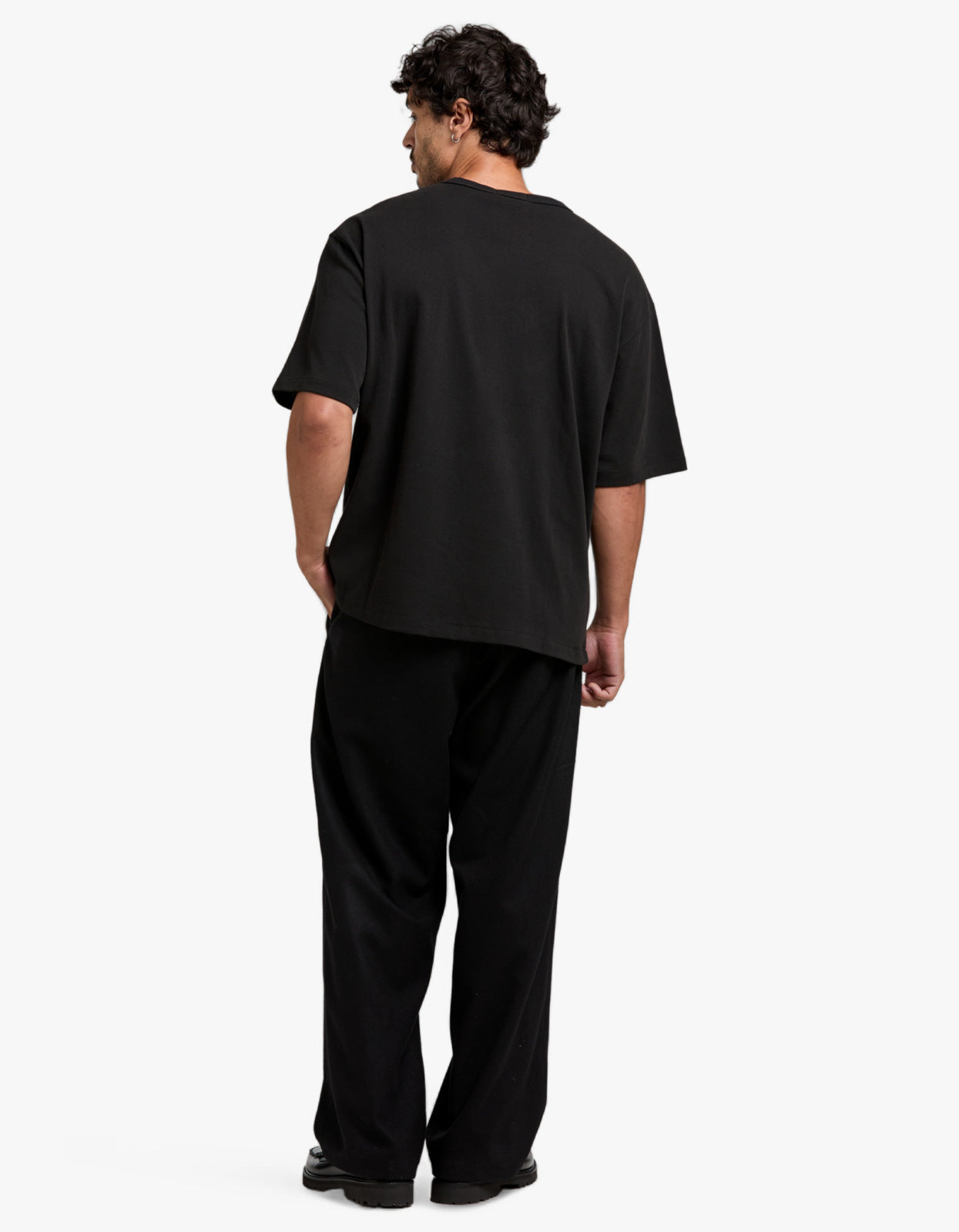 Relaxed Fit Logo Jersey T Shirt - Polo Black Men’s shirt