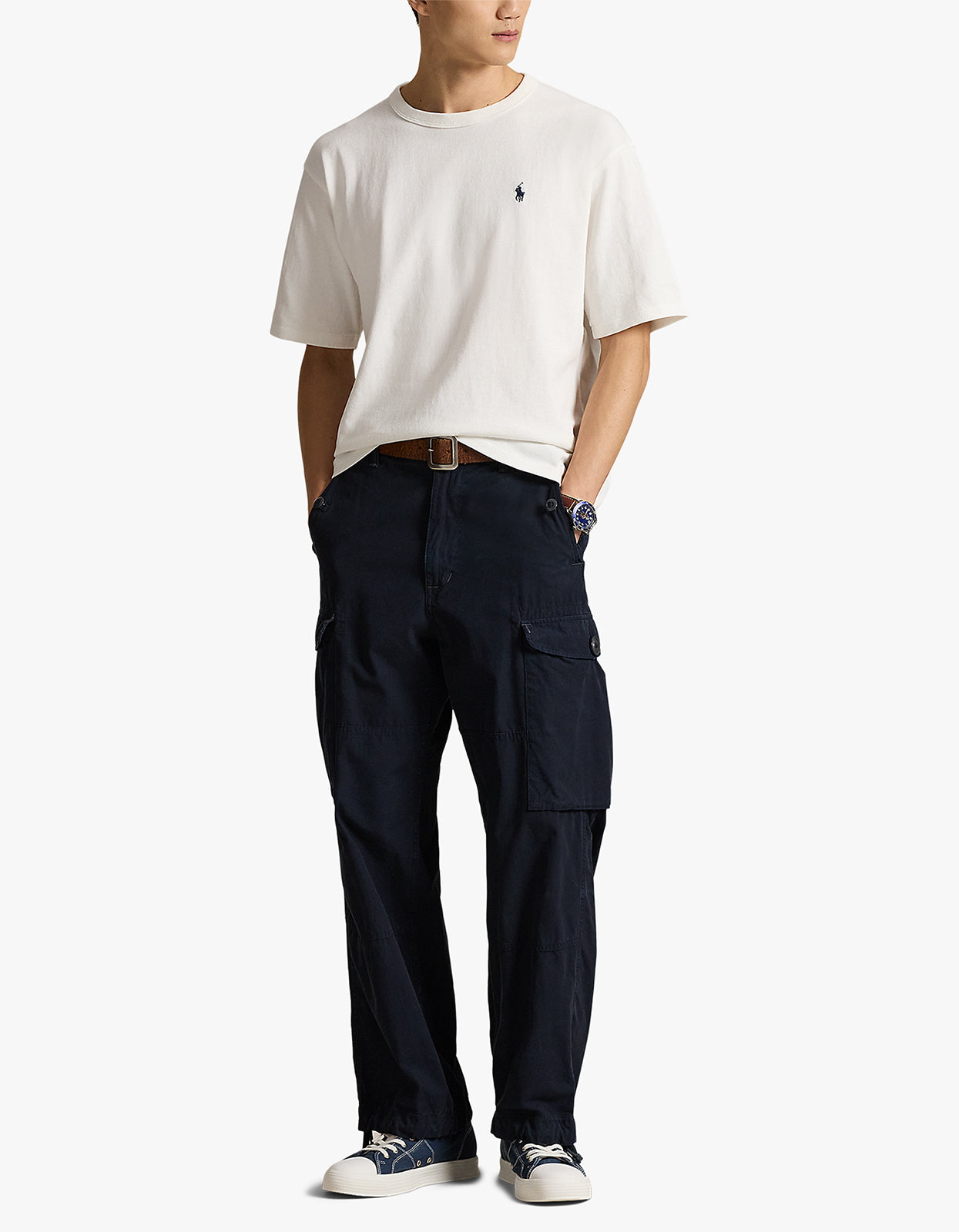 Relaxed Fit Logo Jersey T Shirt - Deckwash White Men’s shirt