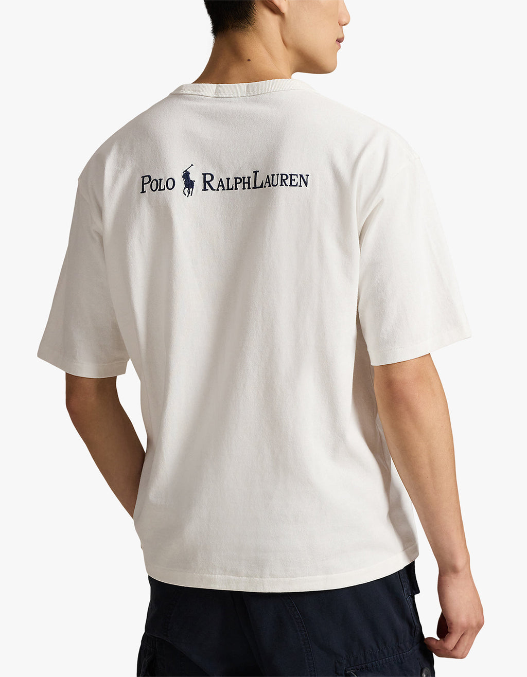 Relaxed Fit Logo Jersey T Shirt - Deckwash White Men’s shirt