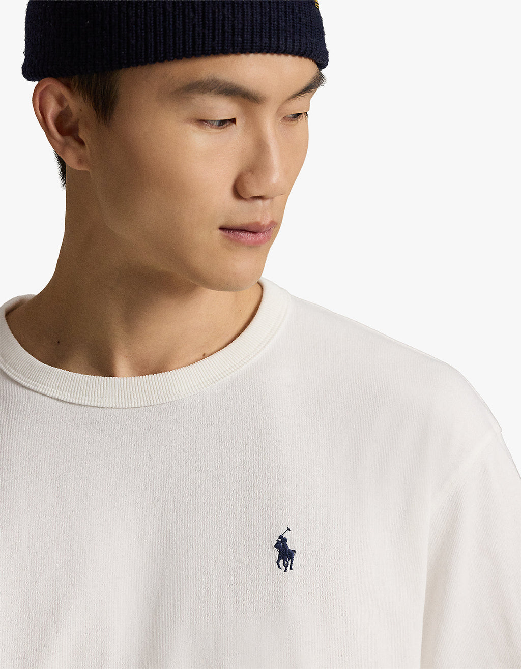 Relaxed Fit Logo Jersey T Shirt - Deckwash White Men’s shirt