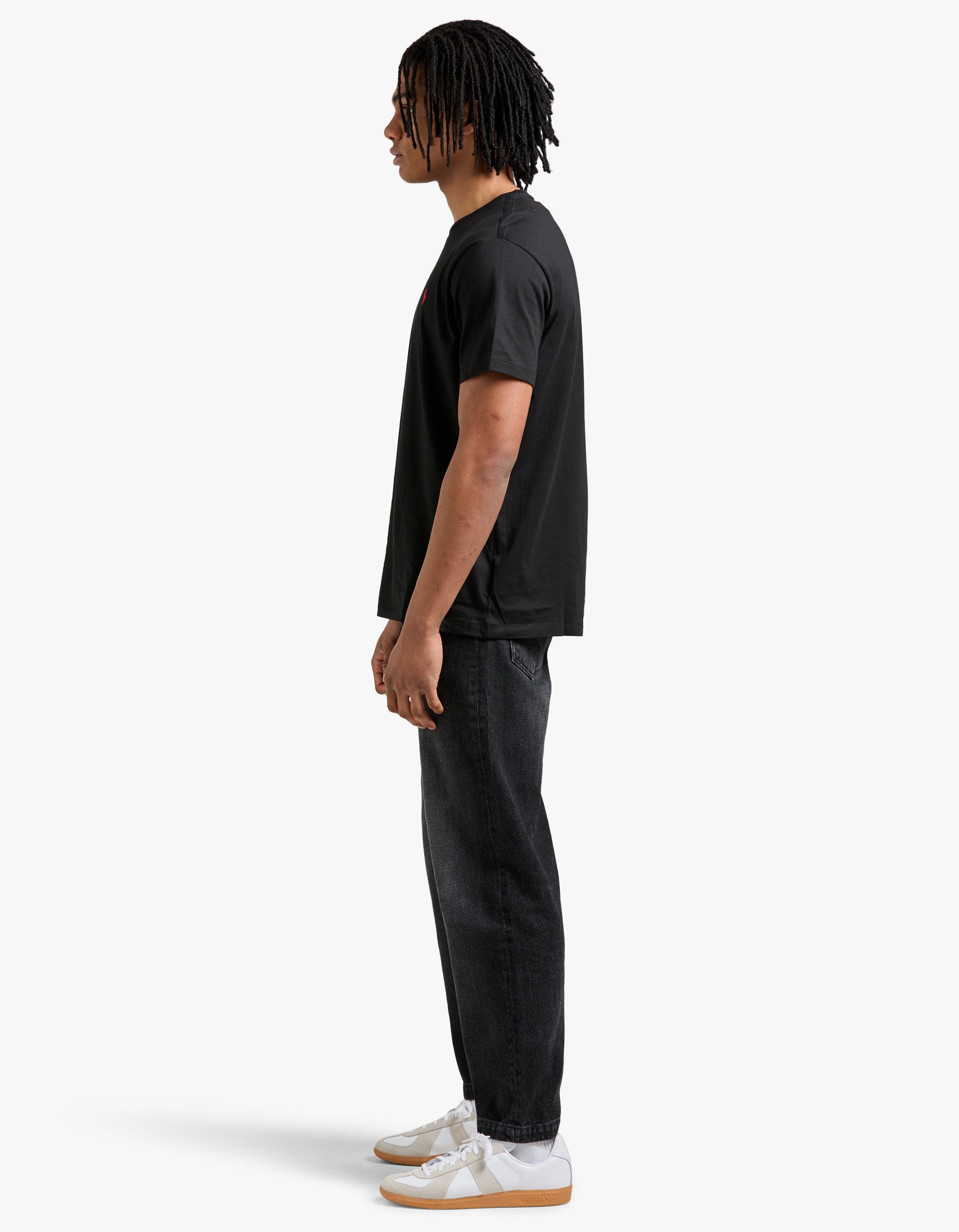 Custom Slim Fit Crew Neck T Shirt - RL Black Men’s shirt