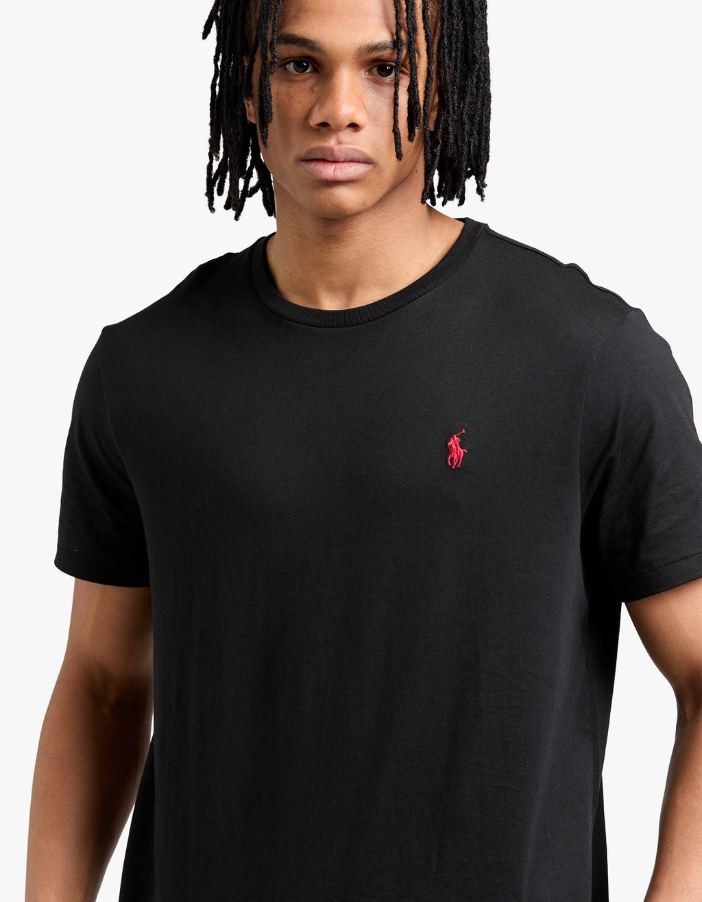 Custom Slim Fit Crew Neck T Shirt - RL Black Men’s shirt
