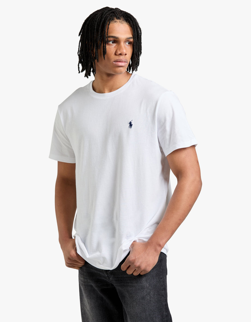 Custom Slim Fit Crew Neck T Shirt - White Men’s shirt