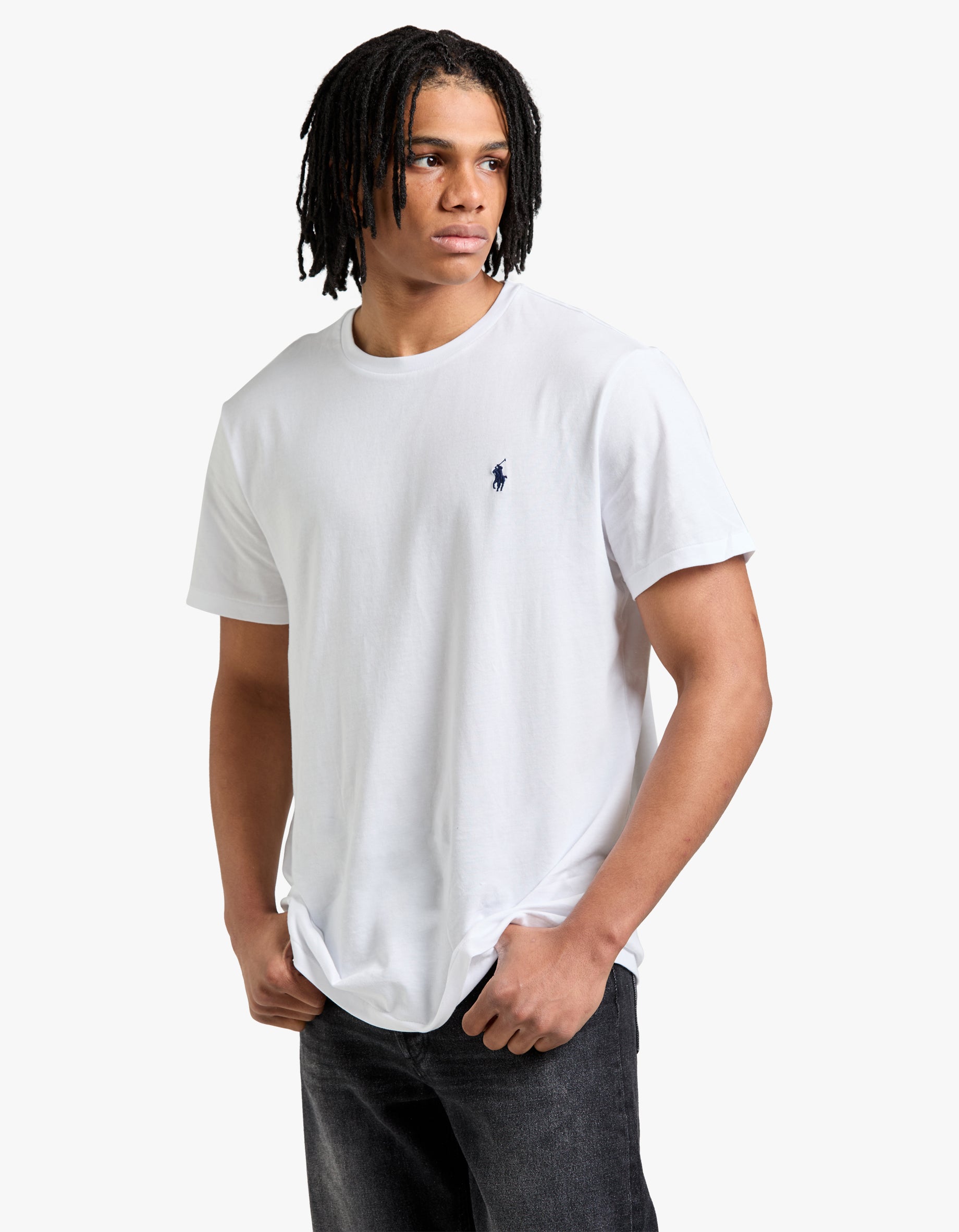 Custom Slim Fit Crew Neck T Shirt - White Men’s shirt