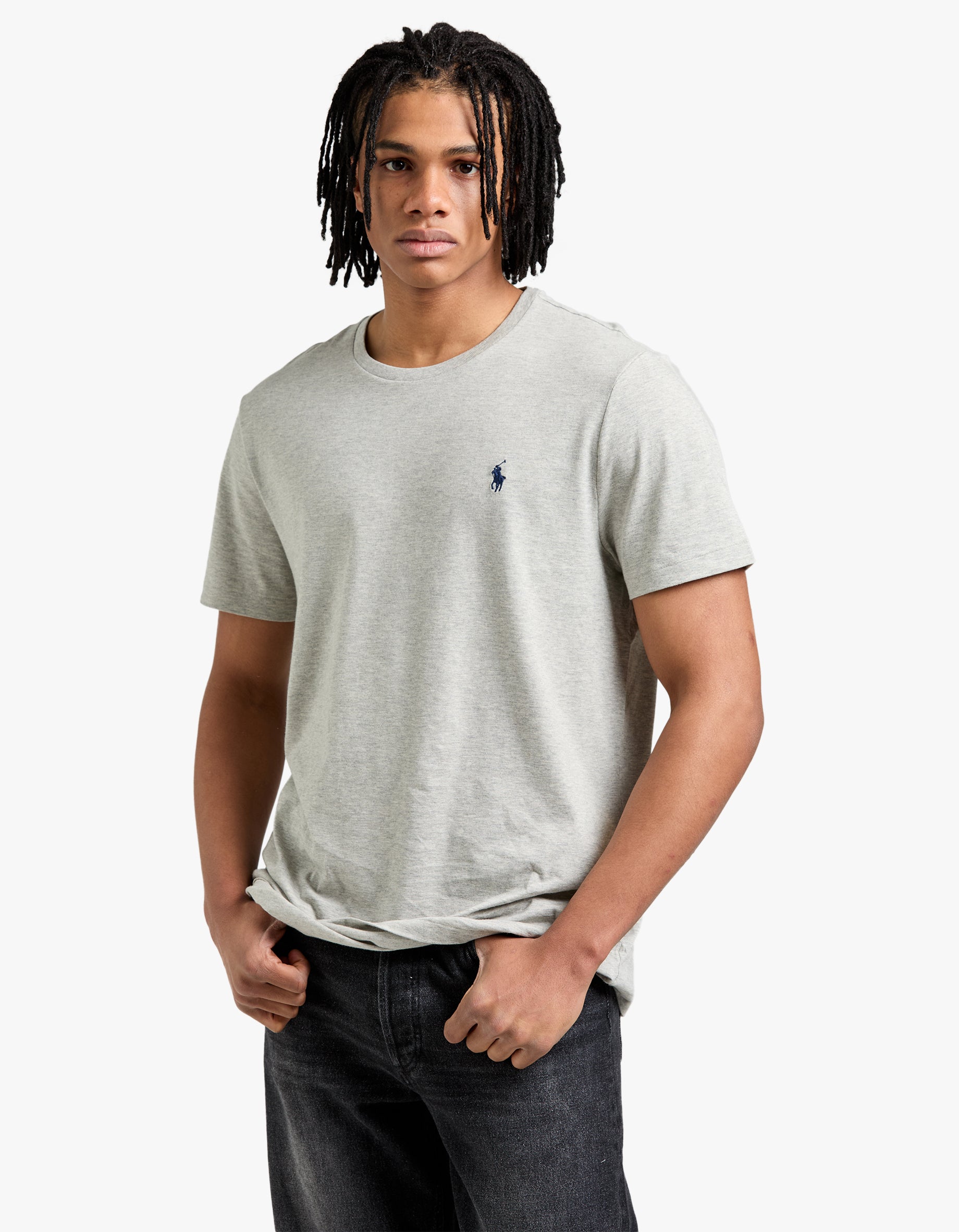 Custom Slim Fit Crew Neck T Shirt - New Grey Heather Men’s shirt