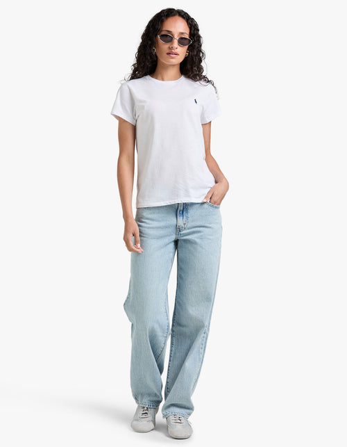 Crewneck Short Sleeve T Shirt - White shirt