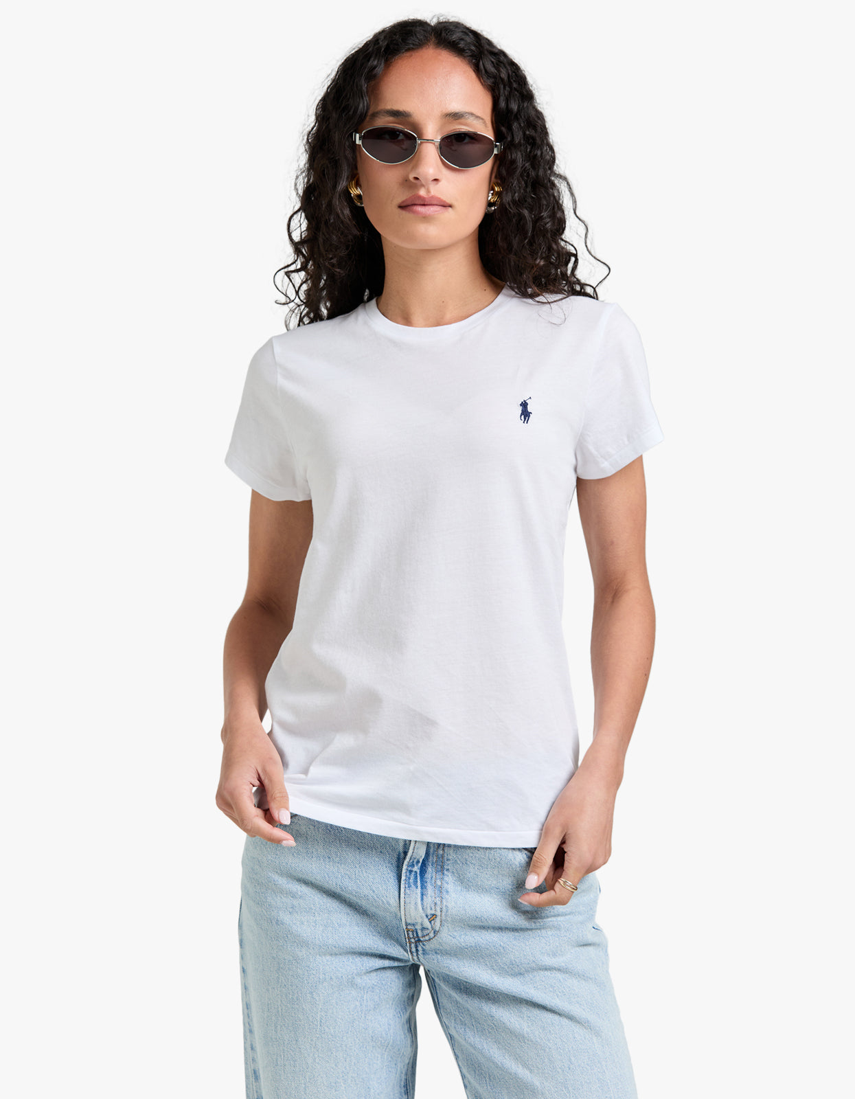 Crewneck Short Sleeve T Shirt - White shirt
