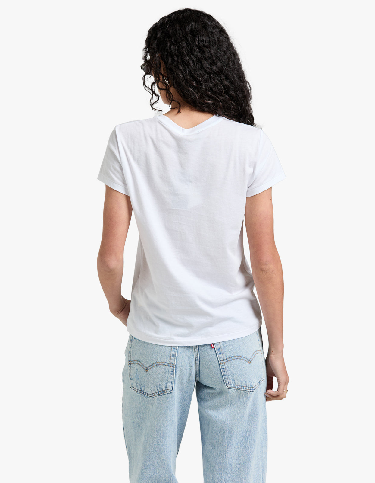 Crewneck Short Sleeve T Shirt - White shirt