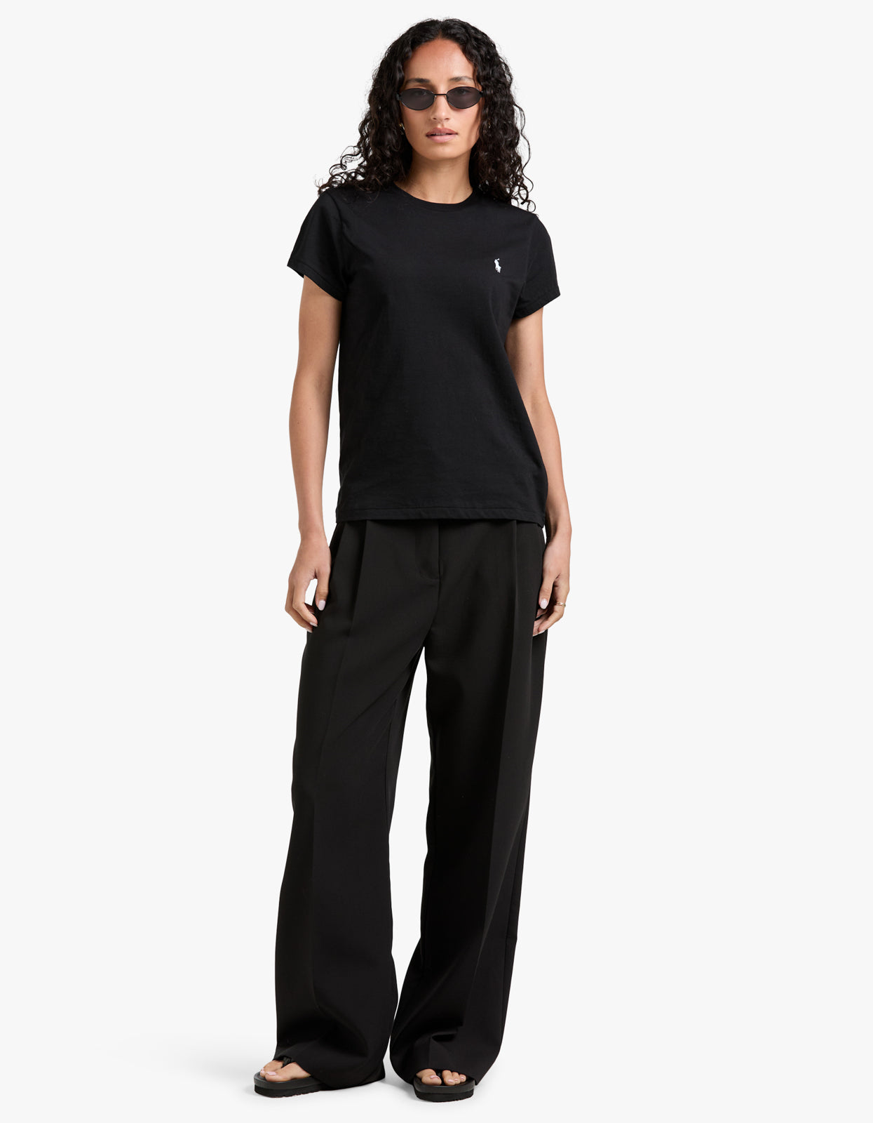 Crewneck Short Sleeve T Shirt - Black shirt