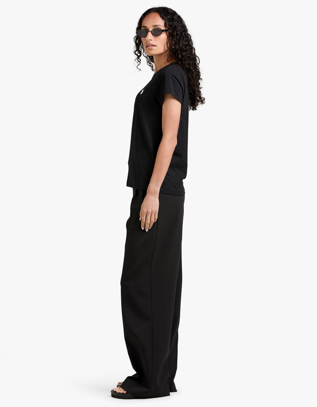 Crewneck Short Sleeve T Shirt - Black shirt