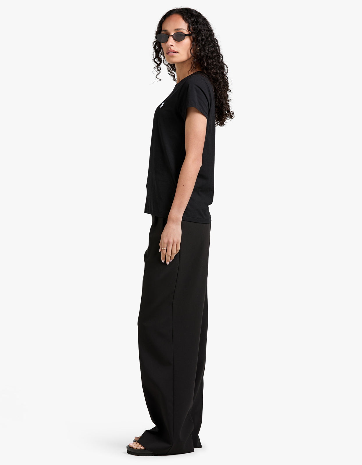 Crewneck Short Sleeve T Shirt - Black shirt