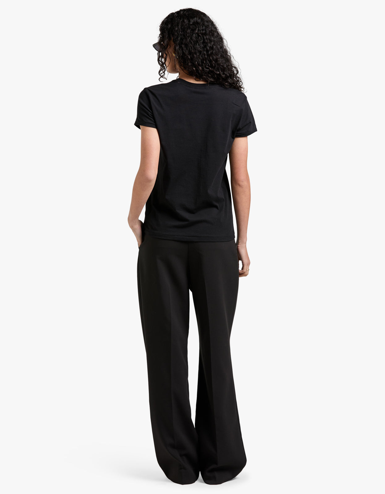 Crewneck Short Sleeve T Shirt - Black shirt