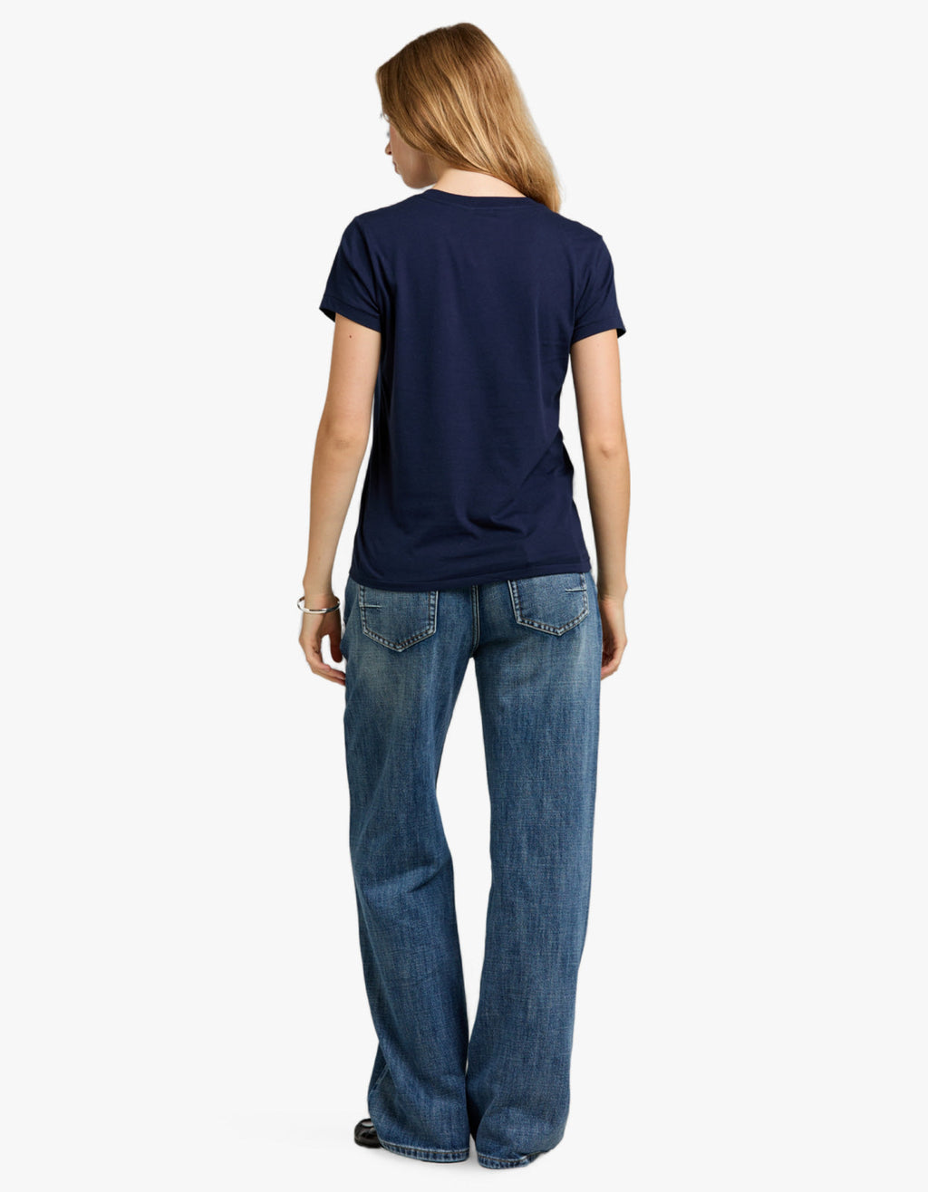 V Neck Short Sleeve T-Shirt - Cruise Navy shirt