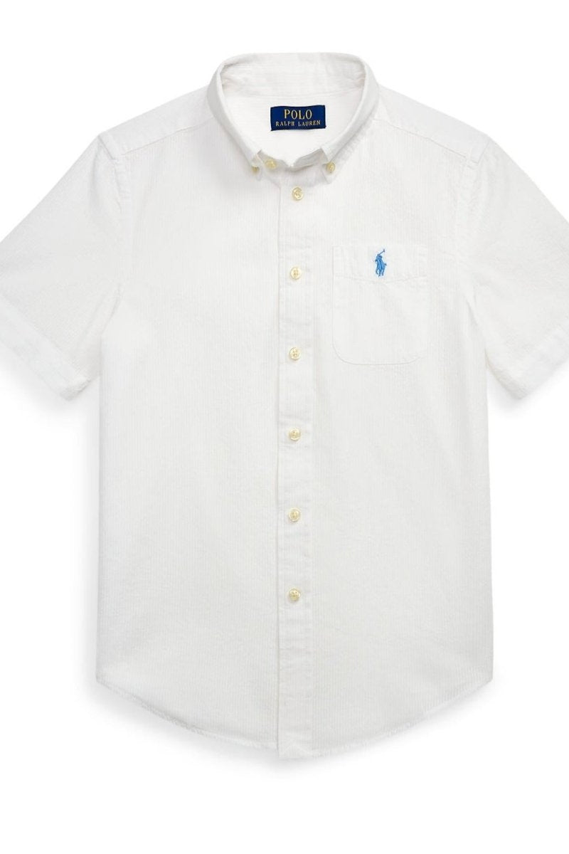 Polo Ralph Lauren Boys Short Sleeve Seersucker Shirt shirt