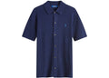 Polo Ralph Lauren Button Through Knitted Polo Shirt Bright Navy Men’s shirt