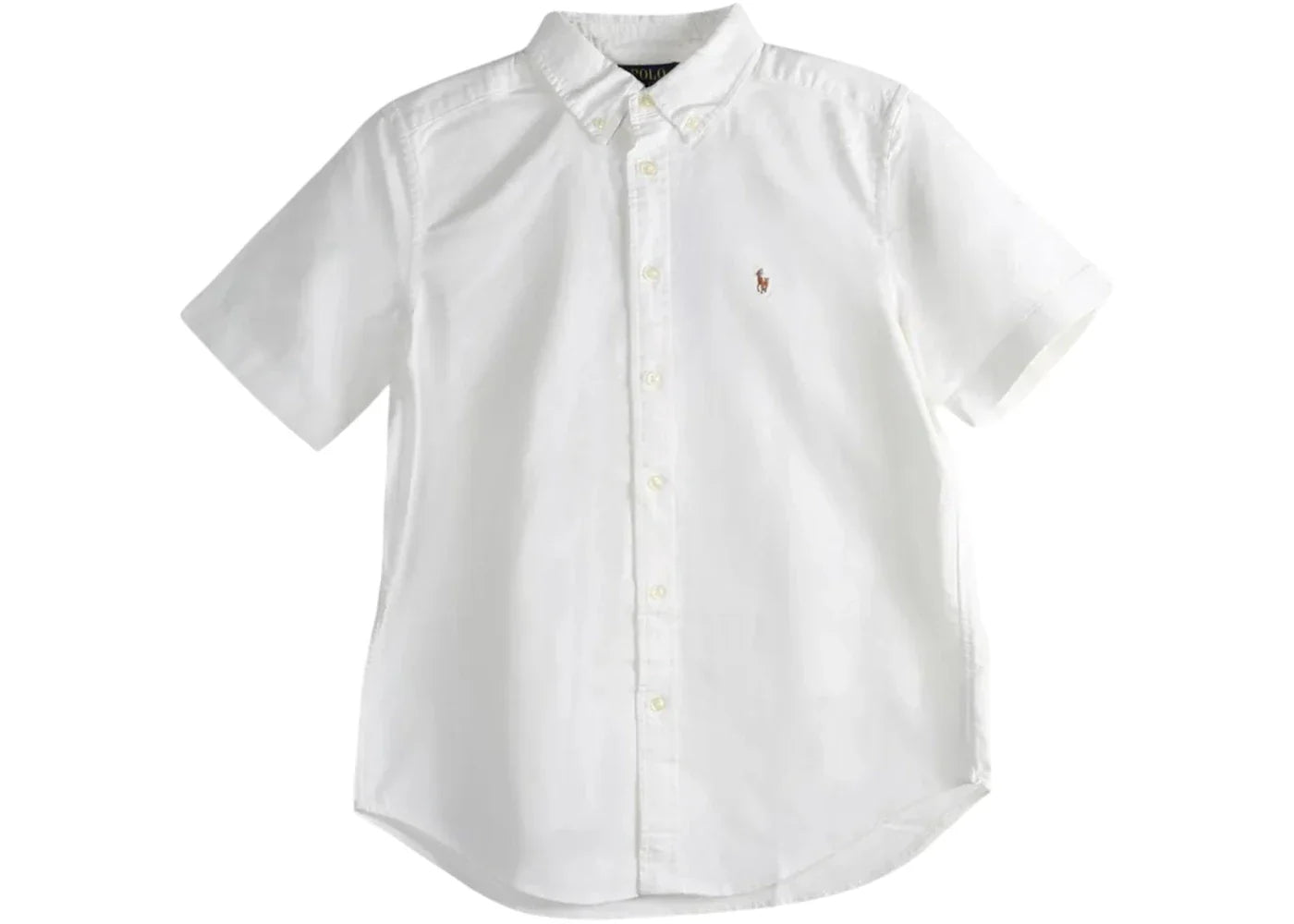 Polo Ralph Lauren Kids Short Sleeve Oxford Sport Shirt White shirt
