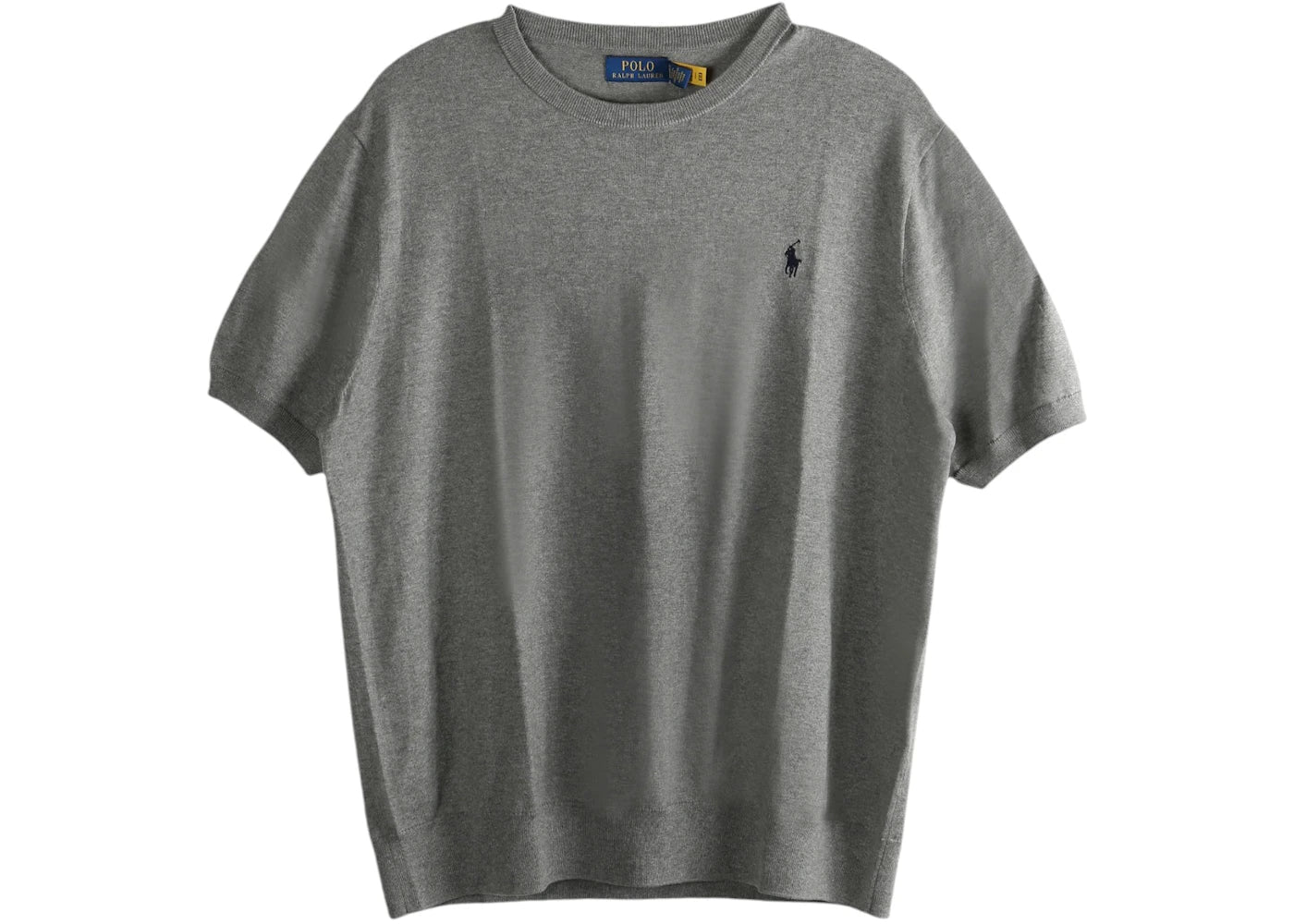 Polo Ralph Lauren Short Sleeve Crewneck Pullover Sweater Fawn Grey Heather Men’s shirt