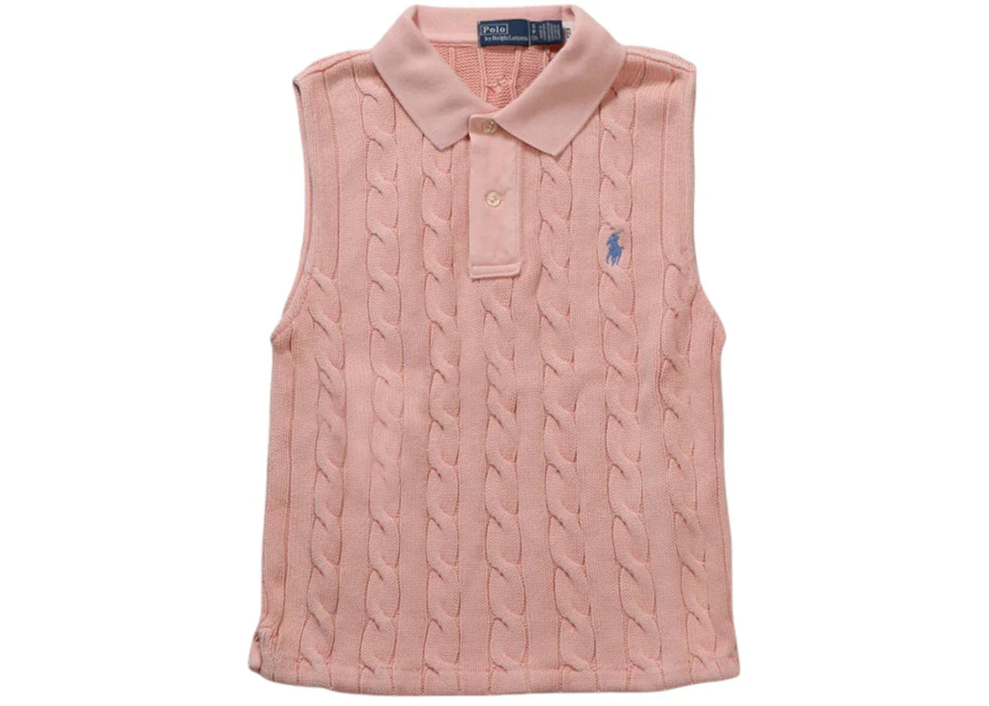 Polo Ralph Lauren Sleeveless Polo Pink Sand shirt
