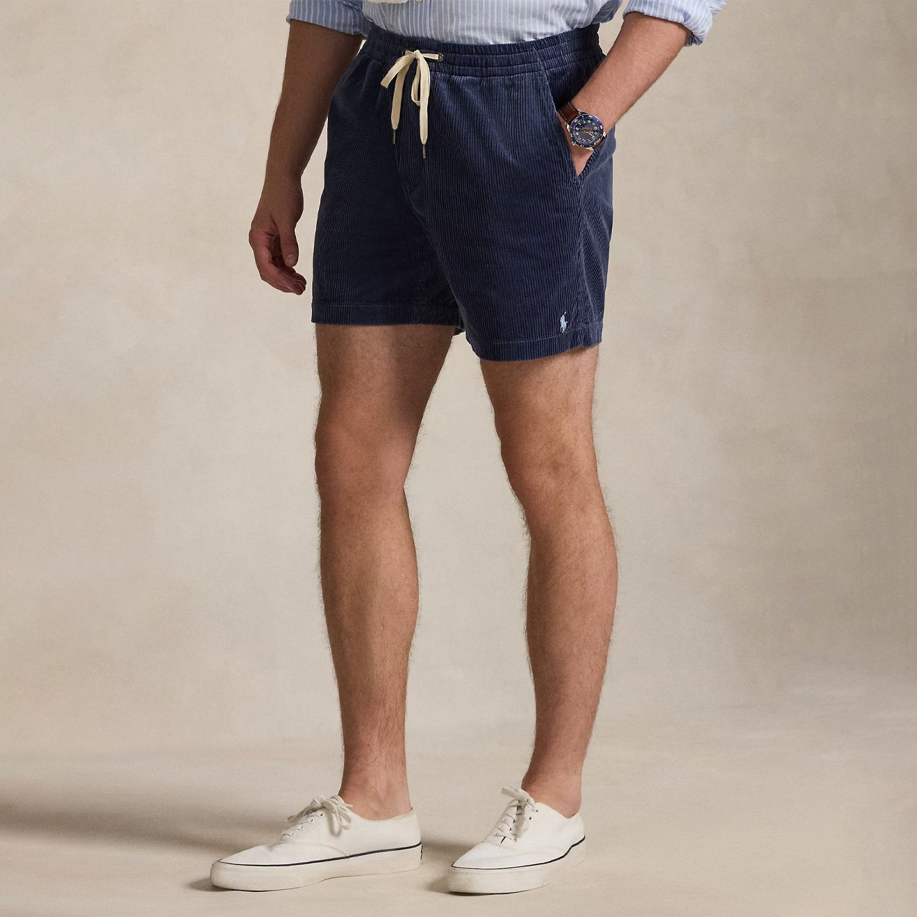 Polo Ralph Lauren 15 cm Polo Prepster Corduroy Shorts Boston Navymen's pants