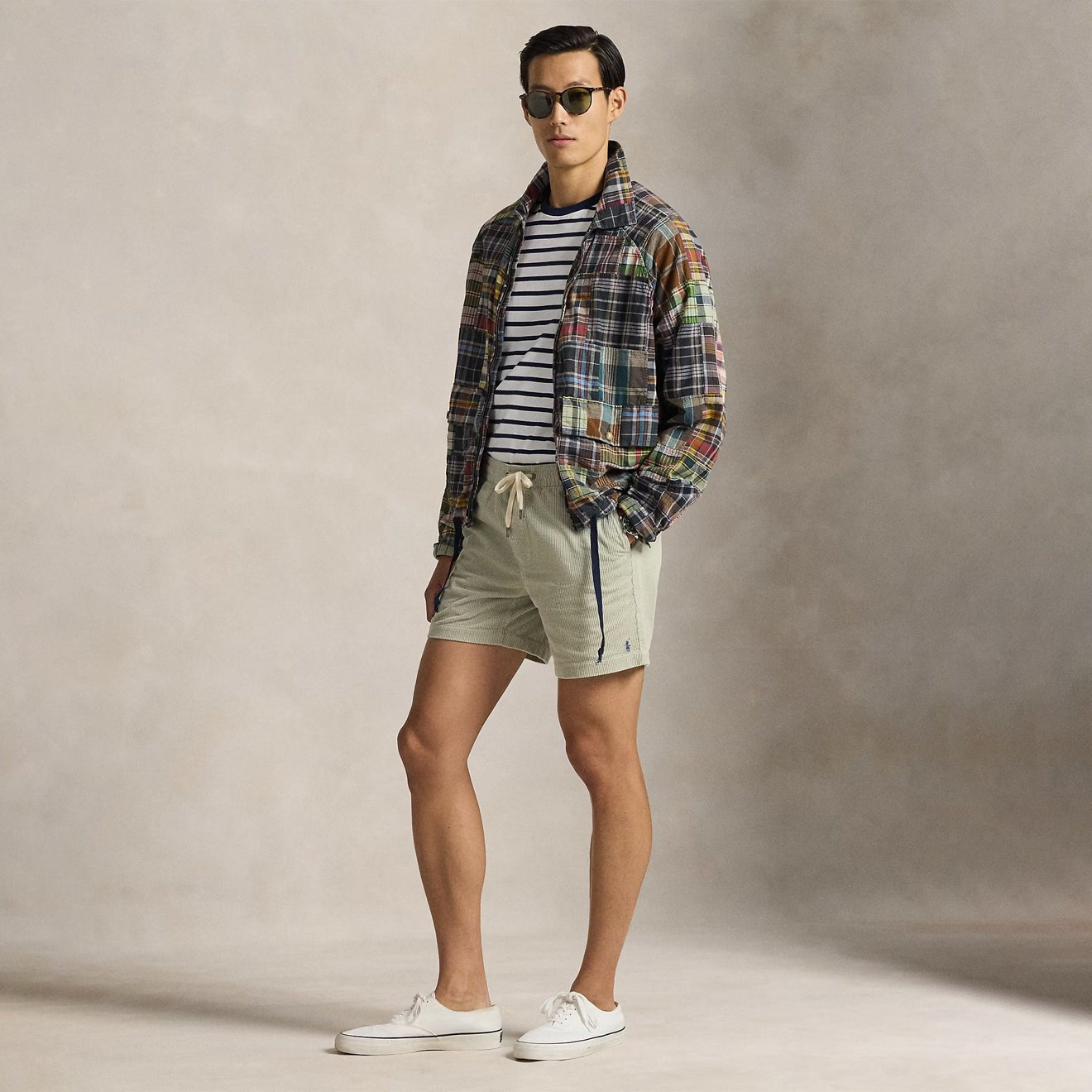 Polo Ralph Lauren 15 cm Polo Prepster Corduroy Shorts Khaki Stonemen's pants