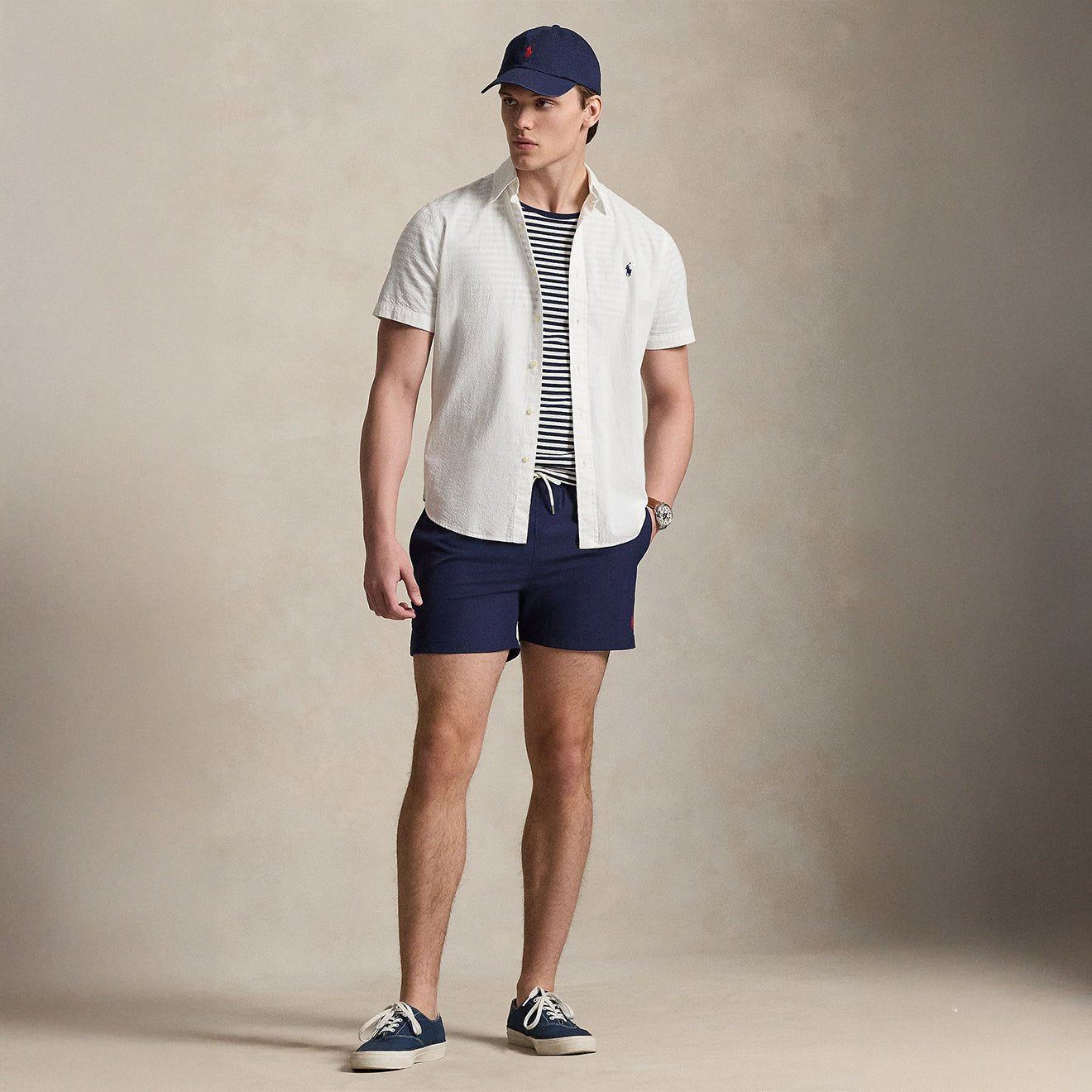 Polo Ralph Lauren 4.5-Inch Traveller Classic Swim Trunk Newport Navymen's pants