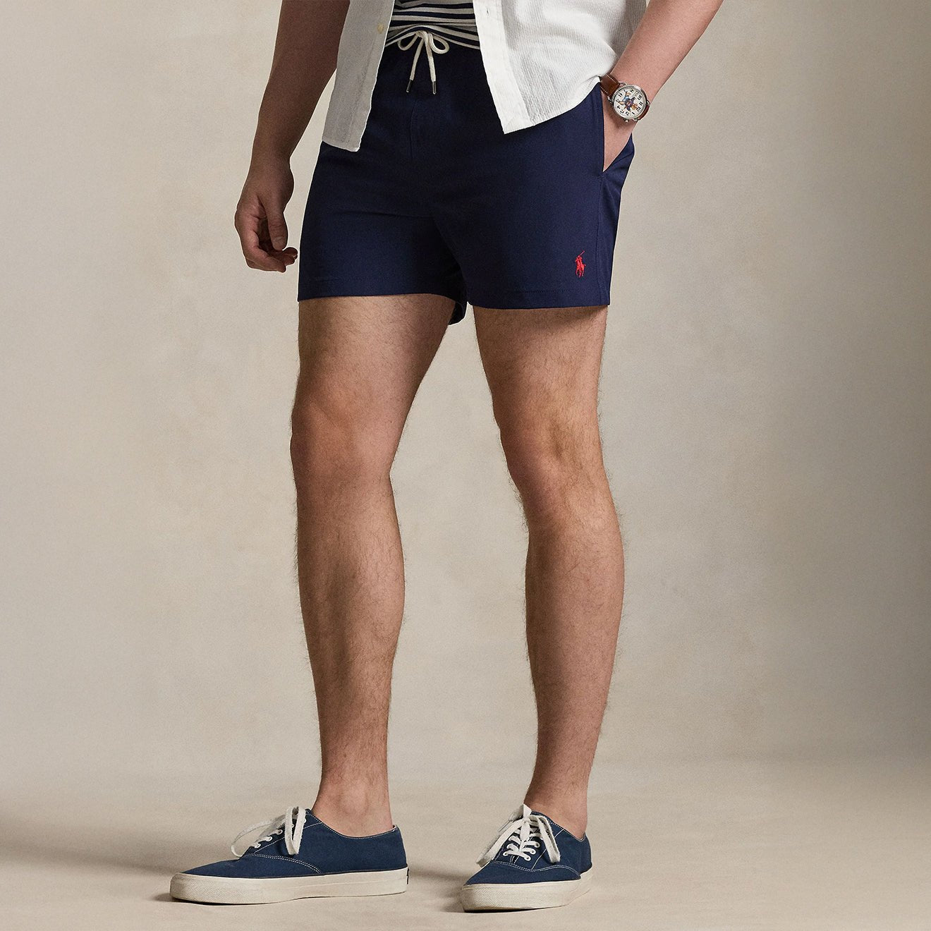 Polo Ralph Lauren 4.5-Inch Traveller Classic Swim Trunk Newport Navymen's pants