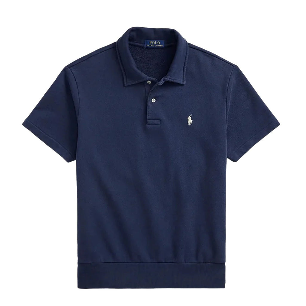 Polo Ralph Lauren Loopback Fleece Polo Collar Sweatshirt Cruise Navy Men’s shirt