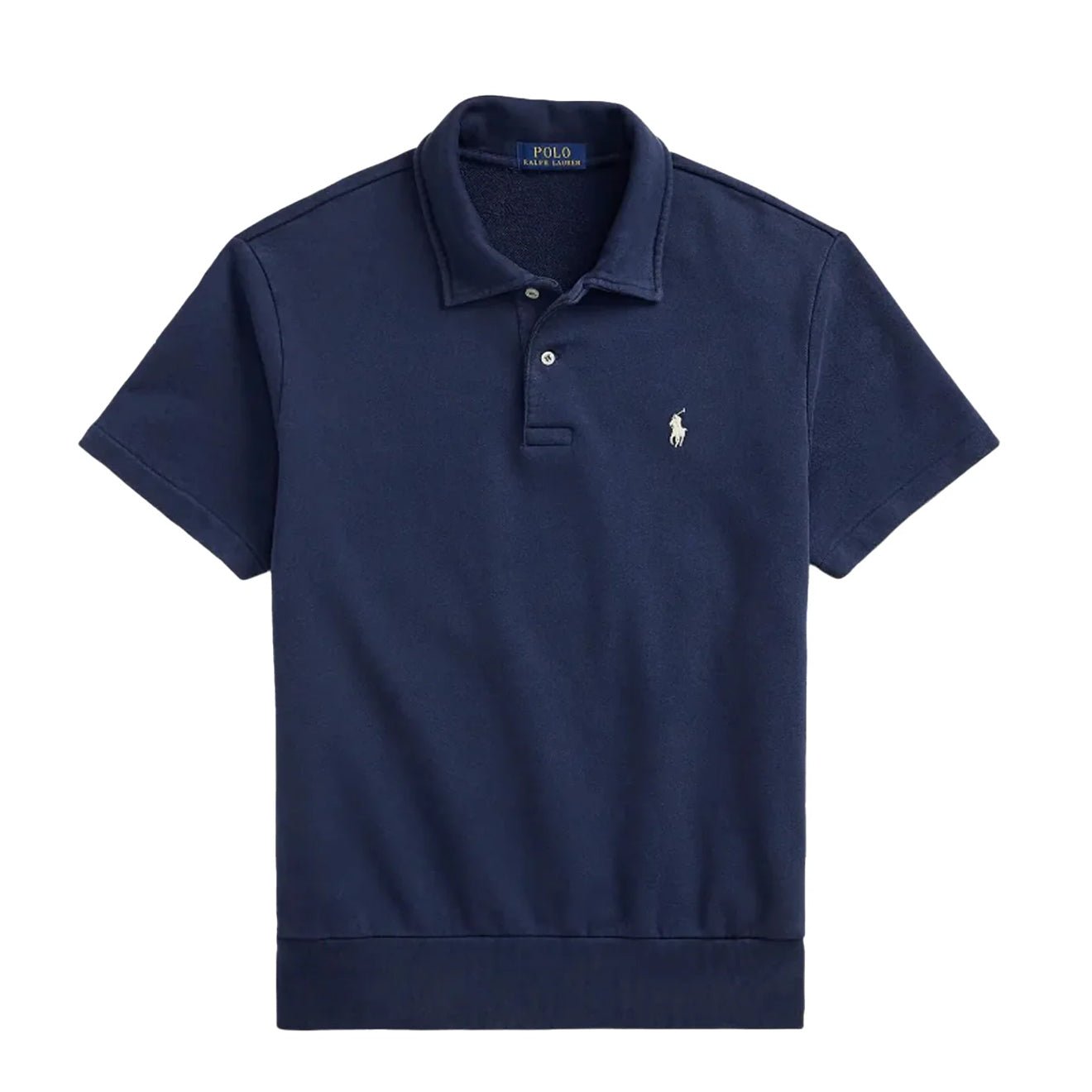 Polo Ralph Lauren Loopback Fleece Polo Collar Sweatshirt Cruise Navy Men’s shirt