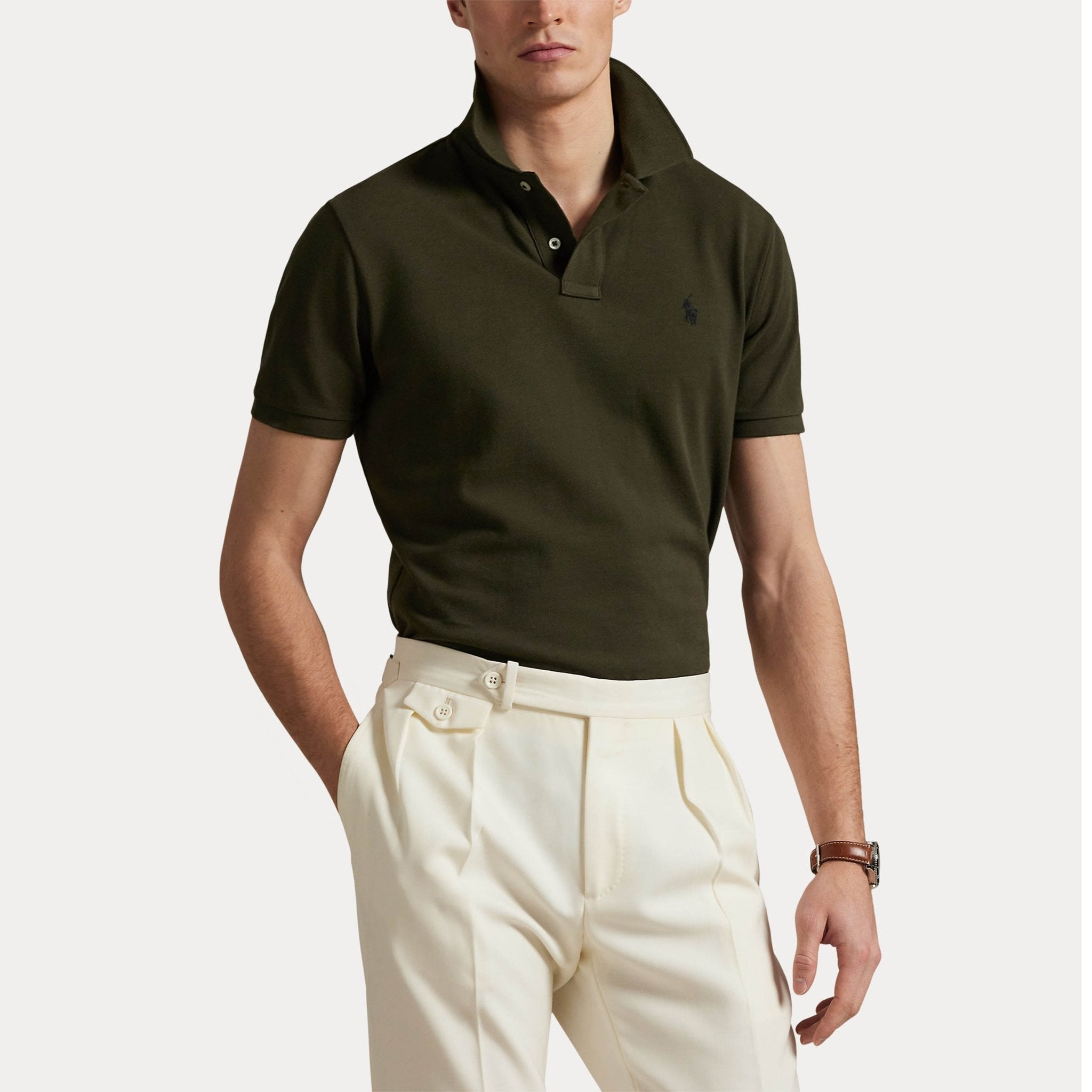 Polo Ralph Lauren The Iconic Mesh Polo Shirt Company Olive Men’s shirt