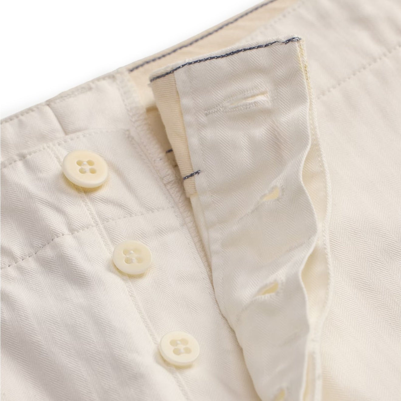 RRL By Ralph Lauren Herringbone Twill Officer's Shorts Antique Whitemen's pants