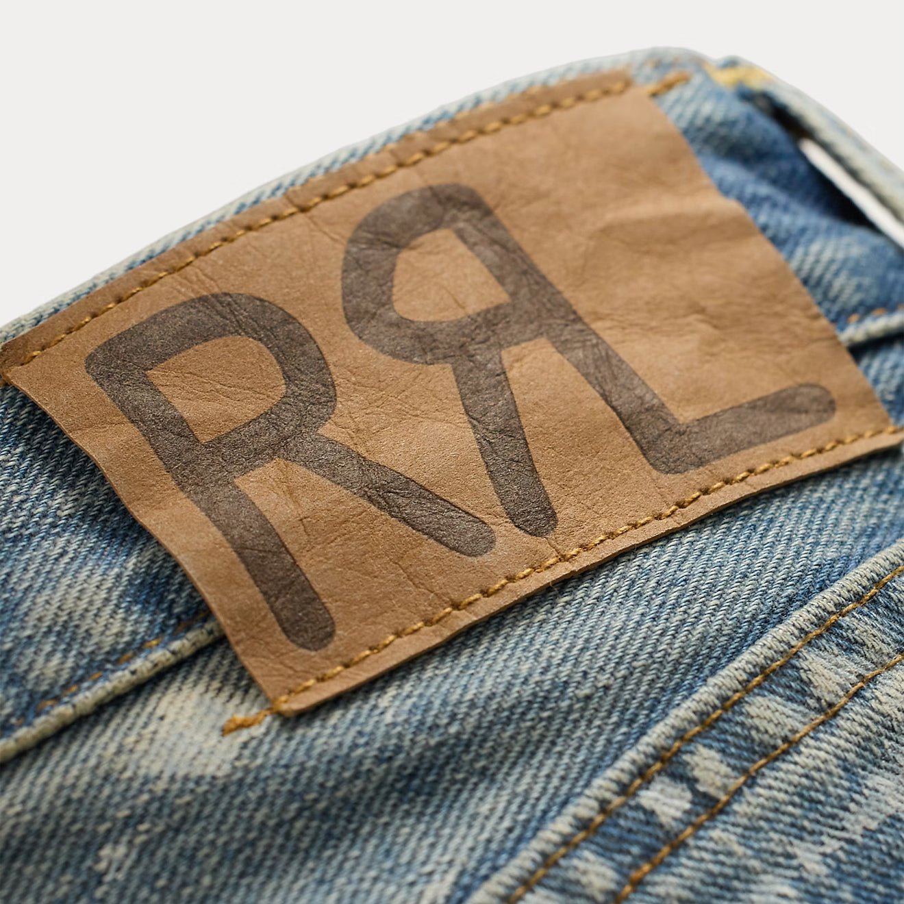 RRL By Ralph Lauren Straight Fit Distressed Jean Fenimore Washmen's pants