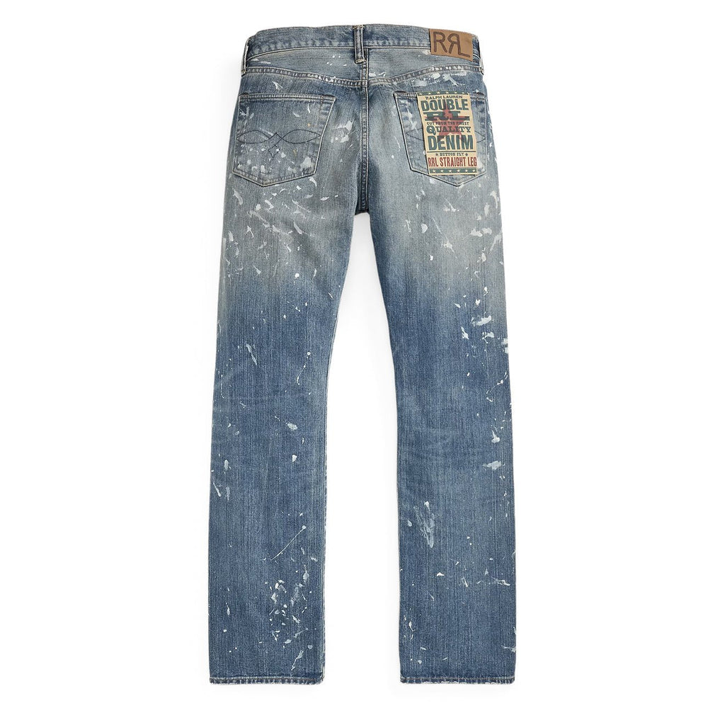 RRL By Ralph Lauren Straight Fit Distressed Jean Fenimore Washmen's pants