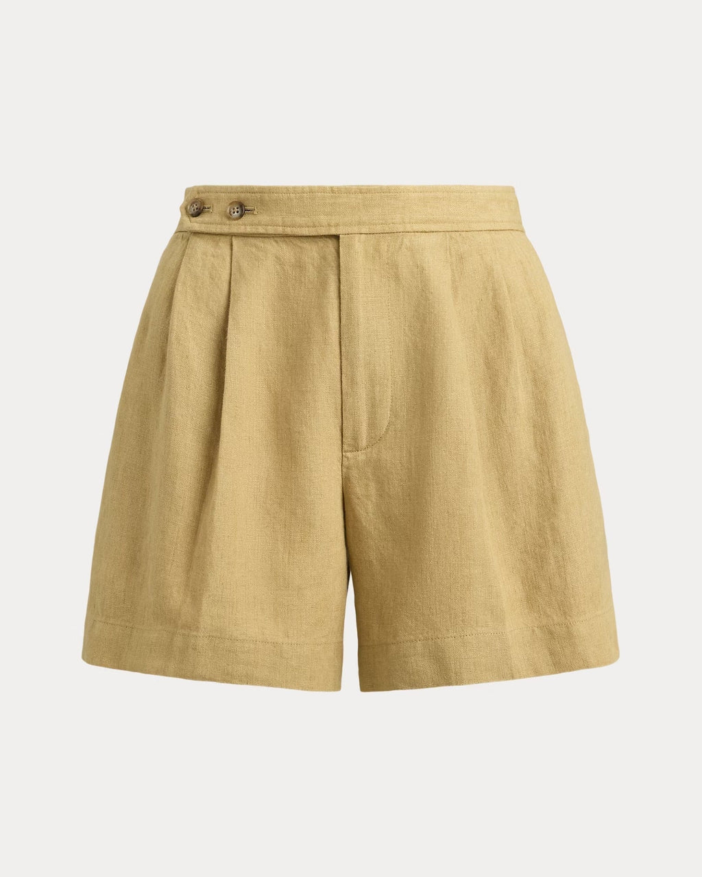 POLO RALPH LAUREN Pleated Délavé Linen Shortmen's pants
