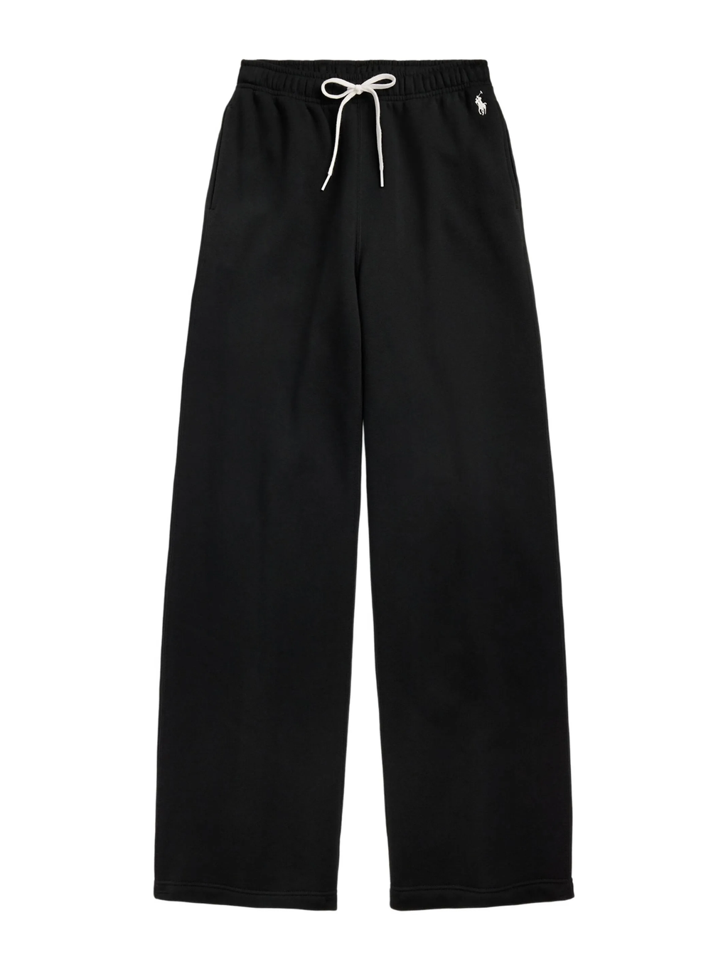 RALPH LAUREN WOMEN Drawstring Wide-Leg Tracksuit Bottoms Polo Blackmen's pants