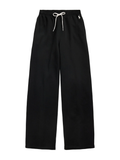 RALPH LAUREN WOMEN Drawstring Wide-Leg Tracksuit Bottoms Polo Blackmen's pants